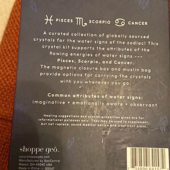 Zodiac Crystal Collection Water Pisces + Scorpio + Cancer - Picture 4 of 4